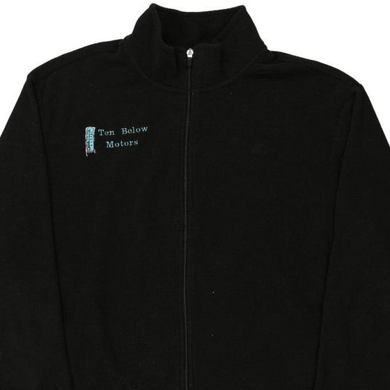 Vintage black Ten Below Motors Starter Fleece - mens x-large