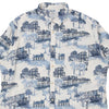 Vintage blue Croft & Barrow Hawaiian Shirt - mens xx-large