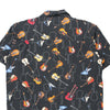 Vintage black David Carey Hawaiian Shirt - mens x-large