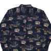 Vintage navy Field Tested by Outdoor Life Patterned Shirt - mens large