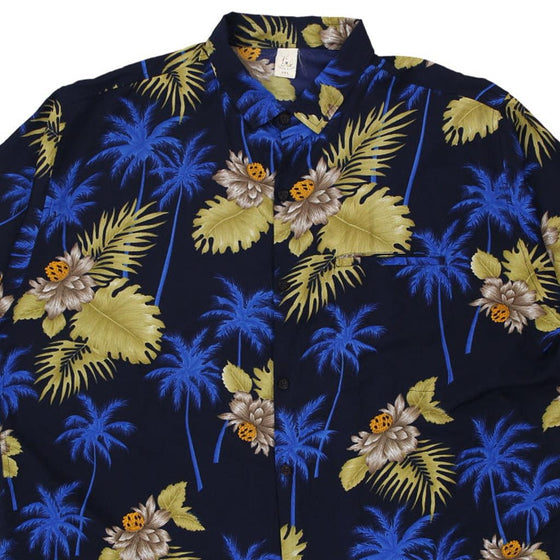 Vintage navy Carib Cool Hawaiian Shirt - mens xx-large