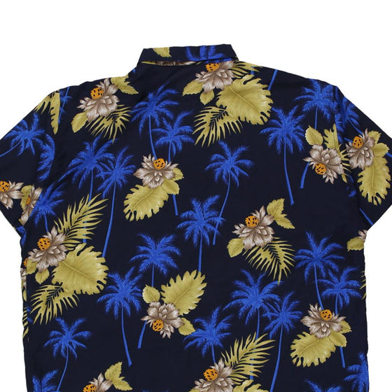 Vintage navy Carib Cool Hawaiian Shirt - mens xx-large