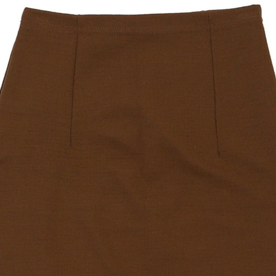 Vintage brown Line Exclusive Mini Skirt - womens 22" waist