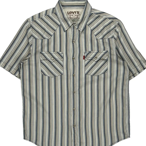 Levis Short Sleeve Shirt - Large Multicoloured Cotton