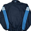 Adidas Track Jacket - Large Blue Polyester Blend