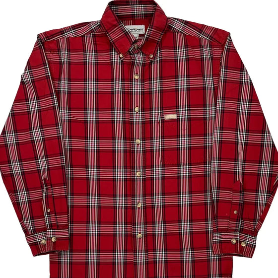 Carhartt Checked Shirt - Medium Red Cotton