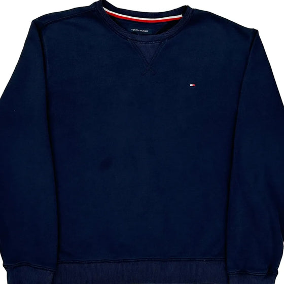 Tommy Hilfiger Sweatshirt - XL Navy Cotton Blend