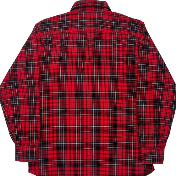 Woodsman Workshirt Ralph Lauren Checked Flannel Shirt - Small Red Cotton