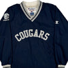 Cougars Champion Graphic Windbreaker - Small Navy Nylon