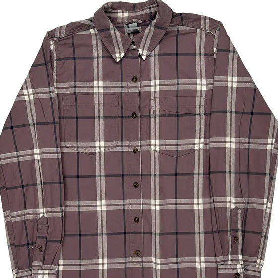 Carhartt Checked Shirt - Small Brown Cotton