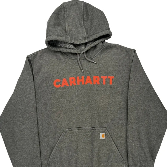 Loose Fit Carhartt Oversized Hoodie - XL Grey Cotton Blend