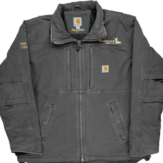 Klondex Mines Ltd Carhartt Jacket - XL Grey Cotton Blend