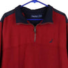 Vintage red Nautica 1/4 Zip - mens x-large