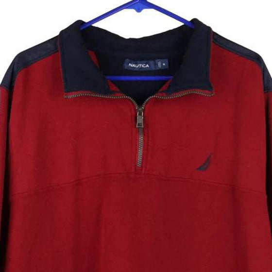 Vintage red Nautica 1/4 Zip - mens x-large