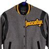 Gracelyn Fordham Varsity Jacket - Small Grey Wool Blend - Thrifted.com