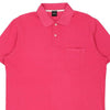 Vintage pink Hugo Boss Polo Shirt - mens large