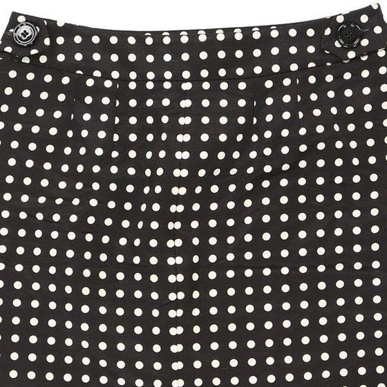 Yves Saint Laurent Polka Dot Skirt - 32W 21L Black Cotton