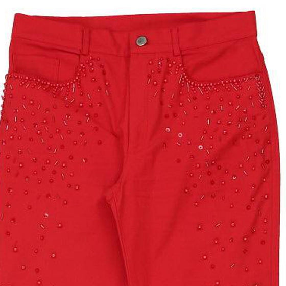 Roccobarocco Jeans - 30W UK 10 Red Cotton