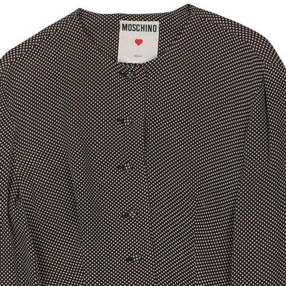 Moschino Polka Dot Blouse - Medium Brown Viscose Blend