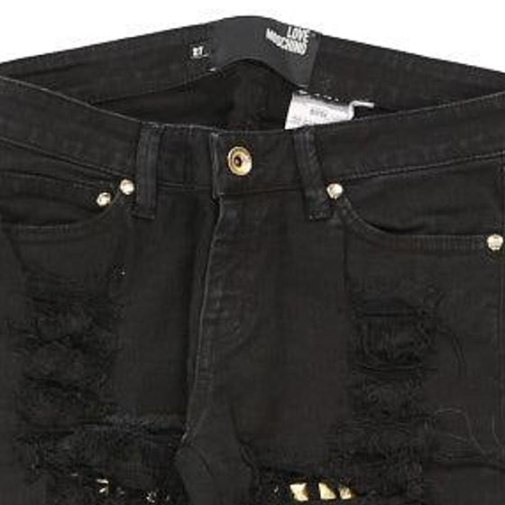 Love Moschino Skinny Jeans - 30W UK 8 Black Cotton Blend