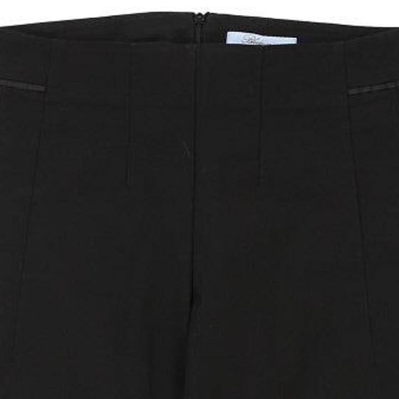 Blumarine Trousers - 32W UK 14 Black Cotton