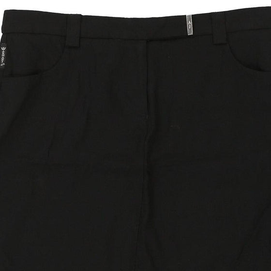 Armani Mini Skirt - 33W UK 14 Black Viscose Blend