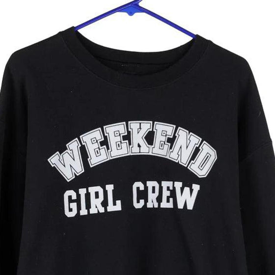 Vintageblack Weekend Girl Crew Unbranded Sweatshirt - womens large