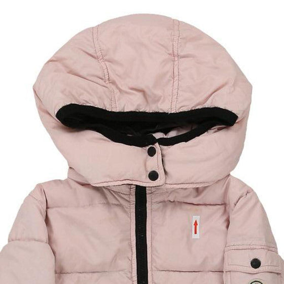 Age 2 Moncler Spellout Puffer - XS Pink Polyester