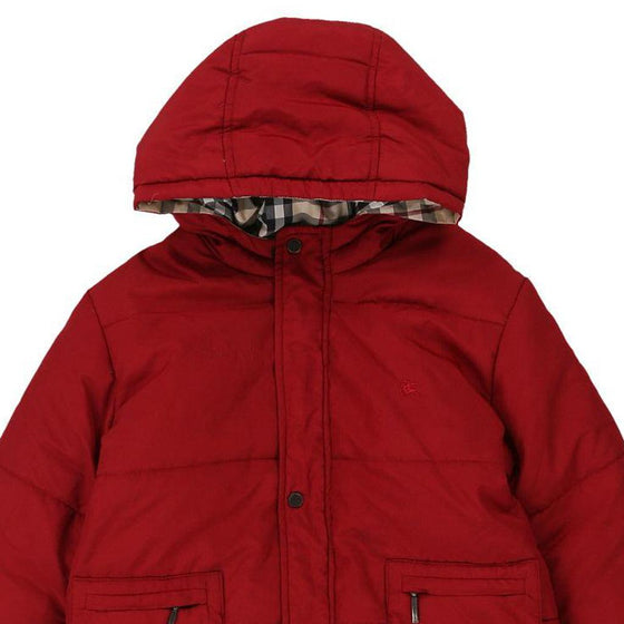 Age 3 Burberry Coat - XS Red Down