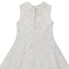 Age 13-14 Gianfranco Ferre Lace A-Line Dress - Large White Polyester