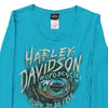 Vintage blue Dayton, Ohio Harley Davidson Long Sleeve Top - womens small