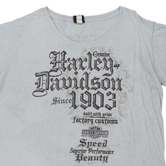 Vintage grey Harley Davidson T-Shirt - womens xxx-large