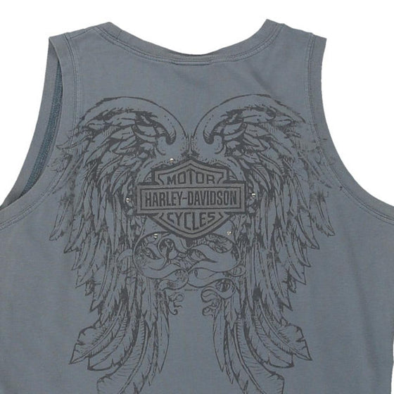 Vintage grey Harley Davidson Vest - womens large