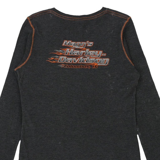 Vintage grey Harley Davidson Long Sleeve Top - womens large