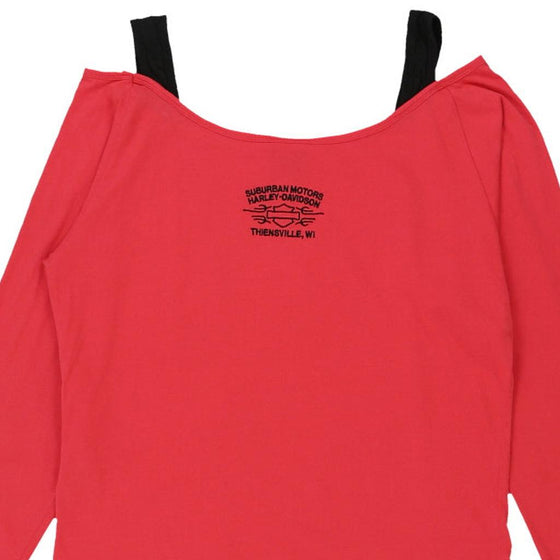 Vintage red Harley Davidson Long Sleeve Top - womens medium