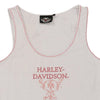 Vintage white Harley Davidson Vest - womens medium