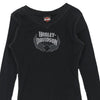 Vintage black Harley Davidson Long Sleeve Top - womens large