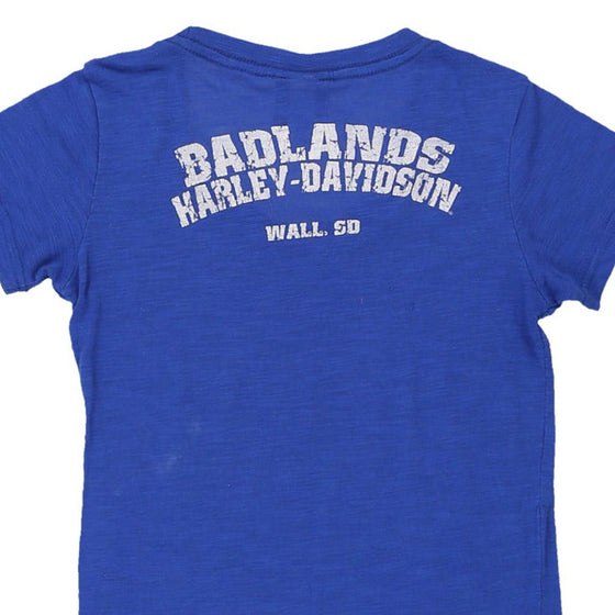 Vintage blue Badlands Harley Davidson T-Shirt - womens small