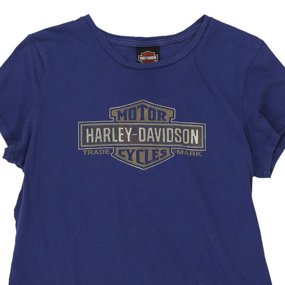 Vintage blue Harley Davidson T-Shirt - womens x-large