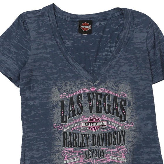 Vintage grey Las Vegas Nevada Harley Davidson T-Shirt - womens x-large