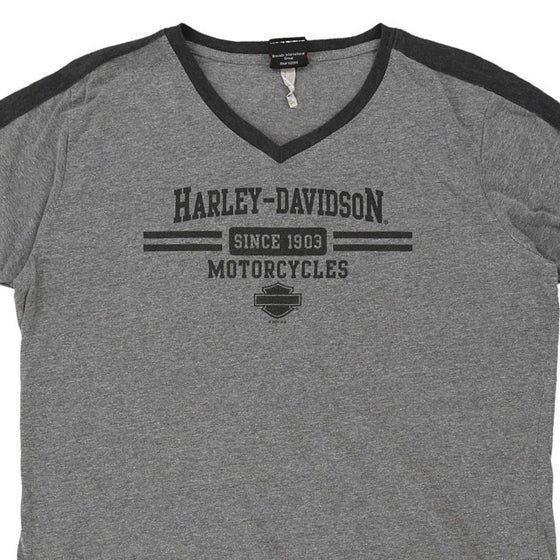 Vintage grey Harley Davidson T-Shirt - womens x-large