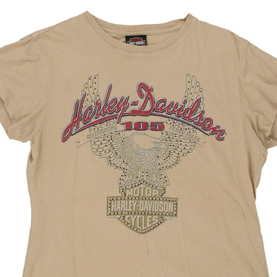 Vintage beige Harley Davidson T-Shirt - womens large