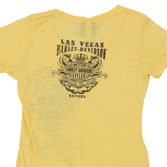 Vintage yellow Harley Davidson T-Shirt - womens large