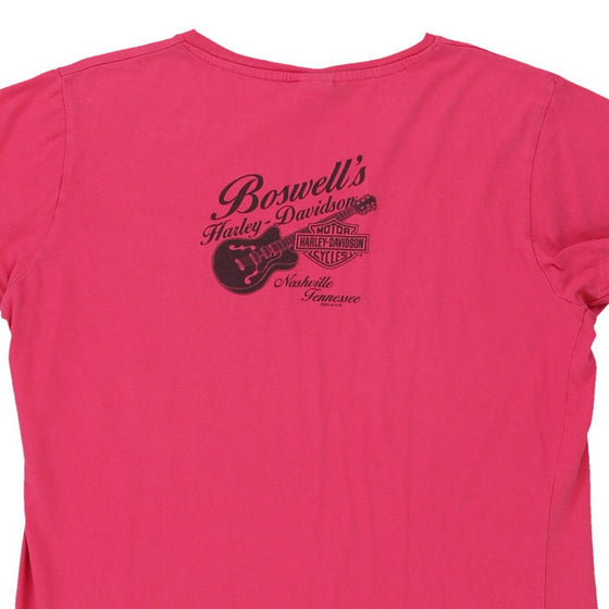 Vintage pink Harley Davidson T-Shirt - womens large