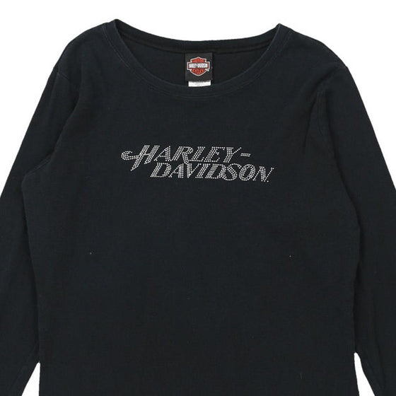 Vintage black Harley Davidson Long Sleeve T-Shirt - womens x-large