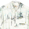 Vintage beige Joe Marlin Hawaiian Shirt - mens x-large