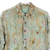 Vintage green Multiara Art Hawaiian Shirt - mens large