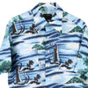 Vintage blue Van Cort Hawaiian Shirt - mens large