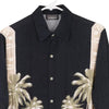 Vintage black Croft & Barrow Hawaiian Shirt - mens small