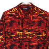 Vintage red Puritan Hawaiian Shirt - mens large